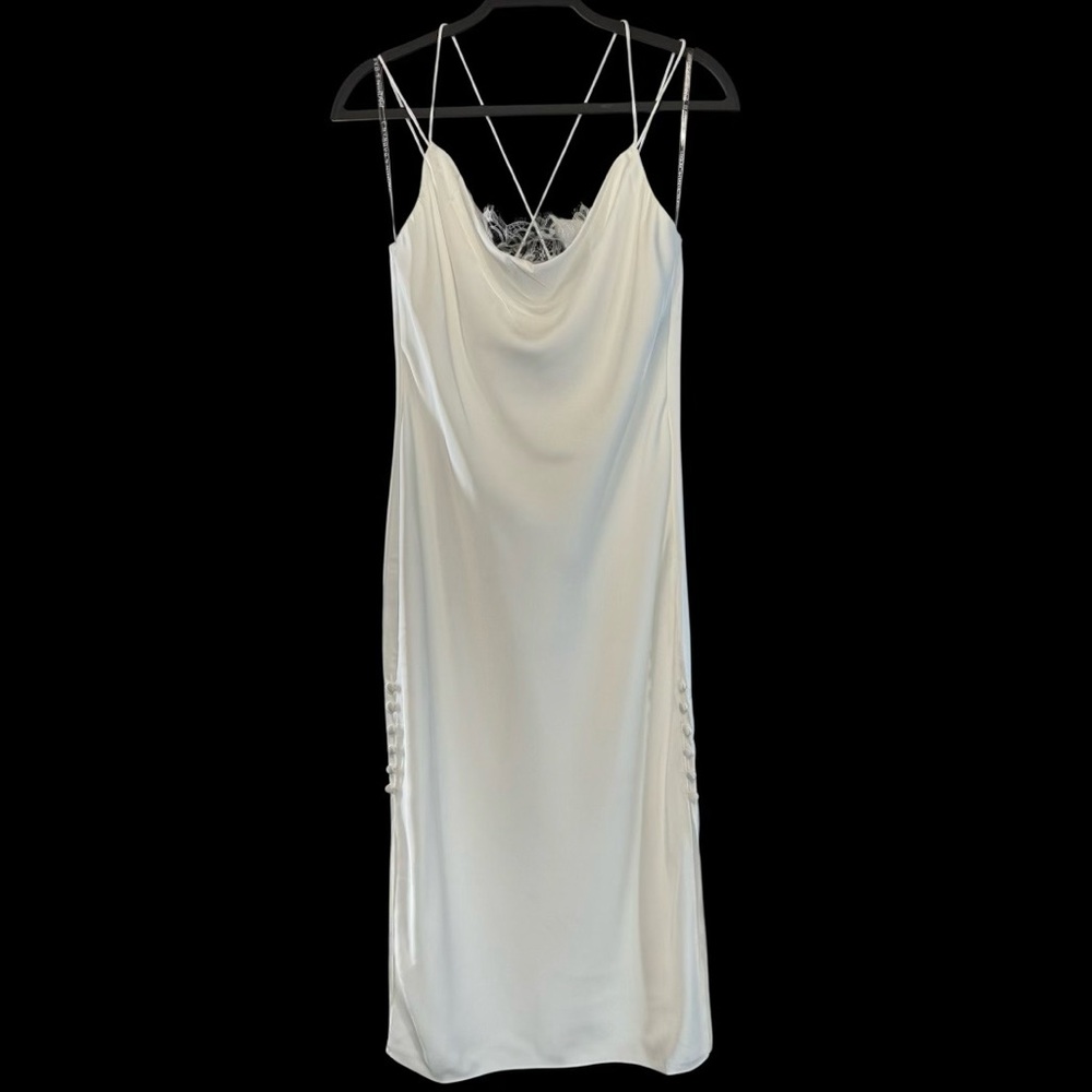 Sachin & Babi Anthropologie Dylan Slip Dress Lace Satin NWT Wedding Bridal - Picture 7 of 11